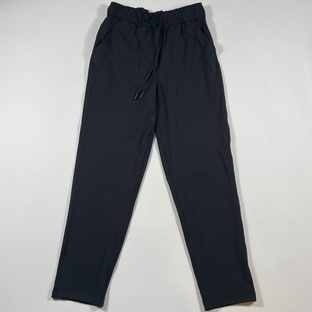 Lululemon Keep Moving Pant Womens 6 High Rise Drawstring Jogger Black
